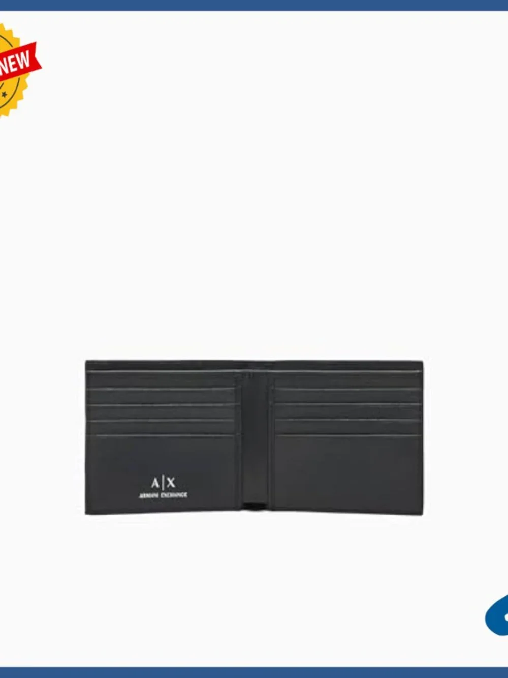 Men's Leather Bifold Wallet with Coin Pocket and Multiple Card Slots